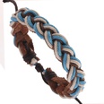 Leather Korea Geometric bracelet  Blue line NHPK1746Blue linepicture9